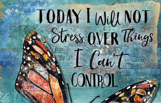 No Stress Butterfly Art Print