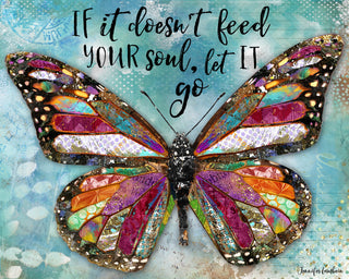 Feed Your Soul Butterfly Art Print