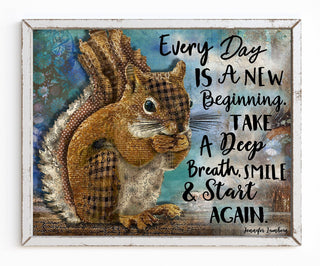 Woodland Squirrel Art Print