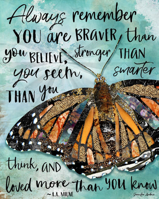 Always Believe Butterfly Art print