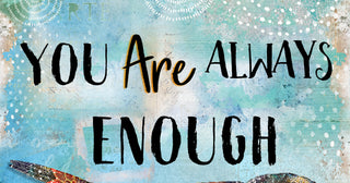 You Are Enough Bird Art Print - Positive Quote - Spring Summer Fall