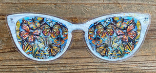Butterfly Glasses Sticker