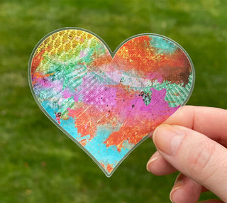 Sunrise Heart Sticker