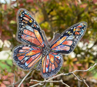 Orange Blaze Butterfly Sticker