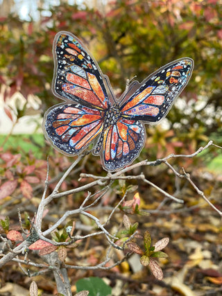 Orange Blaze Butterfly Sticker