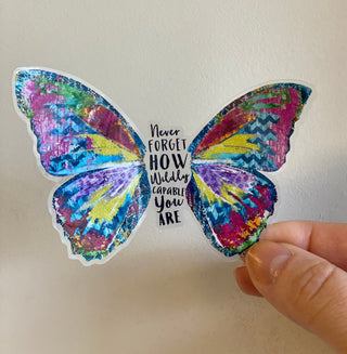 Wildly Capable Butterfly Sticker