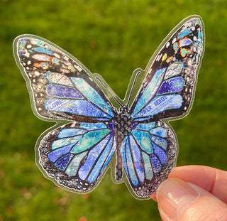 Dreamy Blue Butterfly Sticker