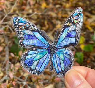 Dreamy Blue Butterfly Sticker