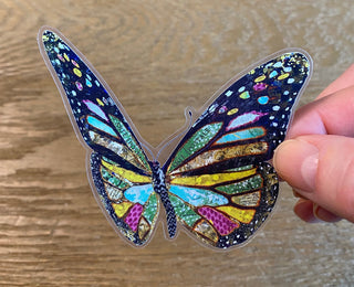 Patchwork Butterfly Sticker