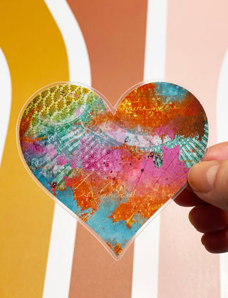 Sunrise Heart Sticker