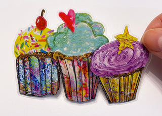 Cupcake Trio Sticker