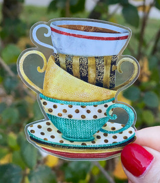 Coffee Cups Trio Sticker
