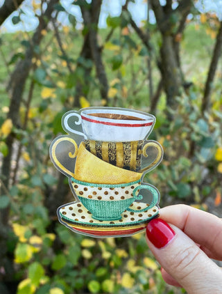 Coffee Cups Trio Sticker