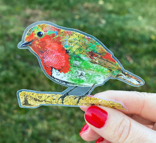 Red Wonder Bird Sticker
