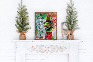 Good Heart Christmas Bird Art Print