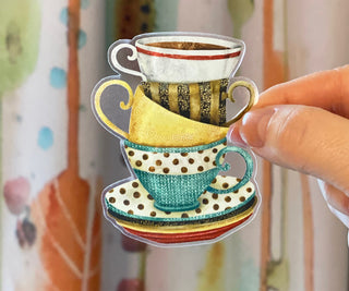 Coffee Cups Trio Sticker