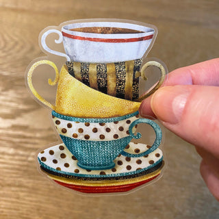 Coffee Cups Trio Sticker