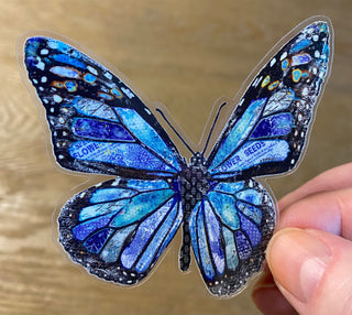 Dreamy Blue Butterfly Sticker