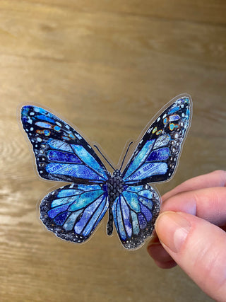 Dreamy Blue Butterfly Sticker