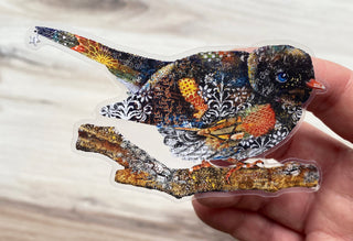 Wildflowers Bird Sticker