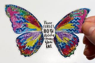 Wildly Capable Butterfly Sticker