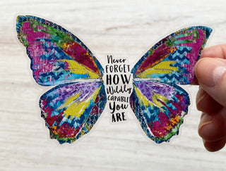 Wildly Capable Butterfly Sticker
