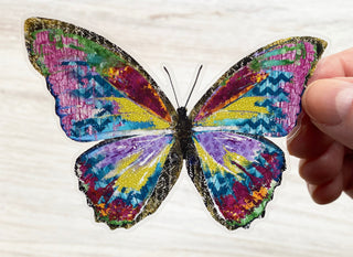 Color Burst Butterfly Sticker