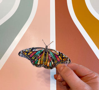 Be Happy Butterfly Sticker