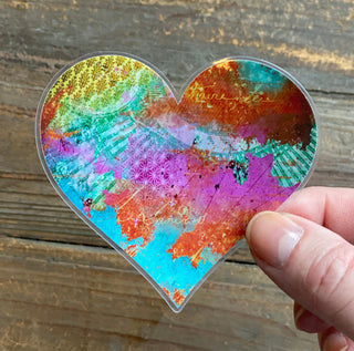 Sunrise Heart Sticker