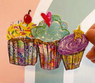 Cupcake Trio Sticker
