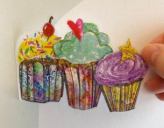 Cupcake Trio Sticker