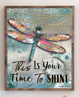 Time To Shine Dragonfly Art Print