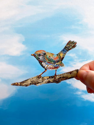 Feel Beautiful Bird Sticker