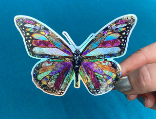 Woodland Butterfly Holographic Sticker