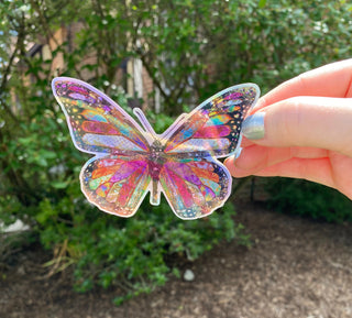 Woodland Butterfly Holographic Sticker