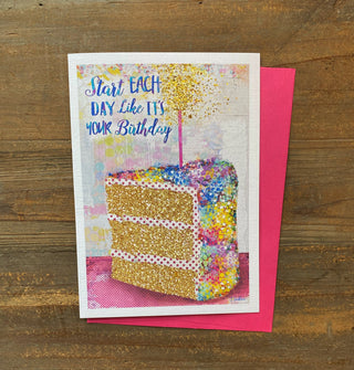 Birthday Cake Greeting Card