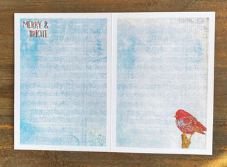 Merry & Bright Bird Greeting Card