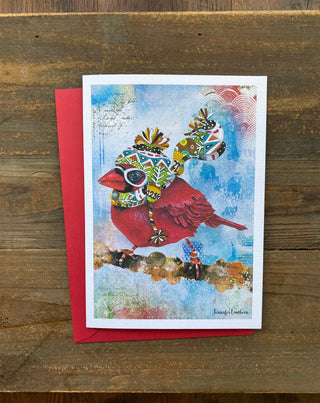 Cardinal Blaze Greeting Card