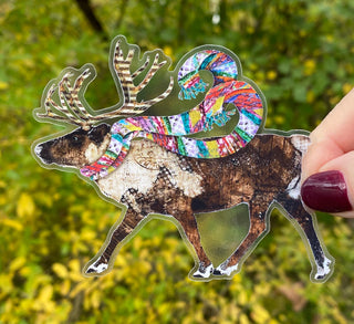 Reindeer Joy Sticker