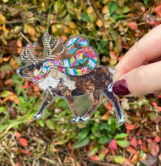 Reindeer Joy Sticker