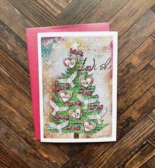 Wish Christmas Tree Greeting Card