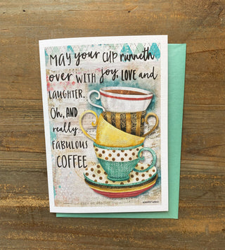 Love & Laughter Coffee Greeting Card