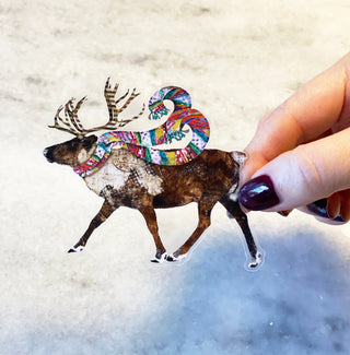 Reindeer Joy Sticker