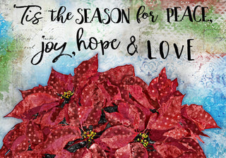 'Tis The Season Poinsettia Art Print