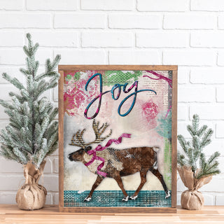 Reindeer Joy Art Print
