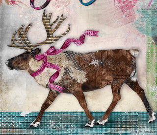 Reindeer Joy Art Print