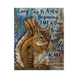Breathe Squirrel Art Print