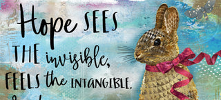 Hope Bunny With Heart Art Print