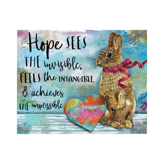 Hope Bunny With Heart Art Print