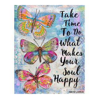 Happy Soul Butterflies Art Print